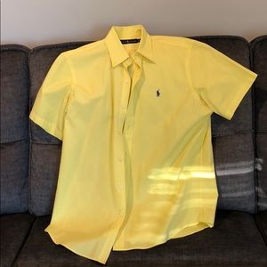 Polo short sleeve button down shirt
